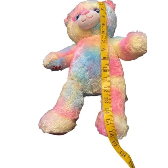 Build-A-Bear Workshop Multicolor Rainbow Pastel Bear Plush Stuffed Animal Toy - Picture 7 of 11
